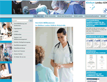 Tablet Screenshot of klinikum-ld-suew.de